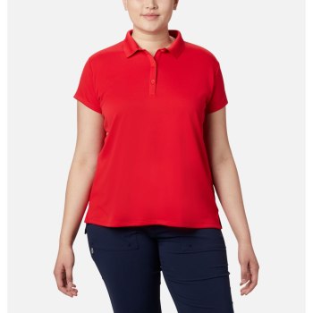 Columbia Polo Dames, PFG Innisfree Short Sleeve Plus Size Rood, 41PVHNDJZ